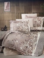 First Choice Living brown постільна білизна сатин евро 200х220 - Зображення 3