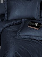 First choice Feodora Navy blue білизна сатин-жакард семейное 160х220х2 - Зображення 2