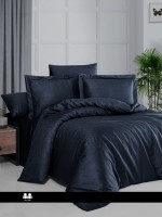 First choice Feodora Navy blue білизна сатин-жакард семейное 160х220х2