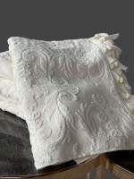 Diamond Malvina махровая простынь-покрывало cream 200х220 Турция — изображение 5