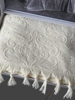 Diamond Malvina махровая простынь-покрывало cream 200х220 Турция — изображение 2