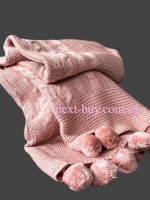 Diamond Mora rose в'язаний плед 130х170 Туреччина
