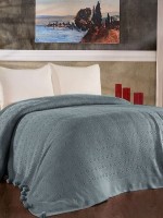 Diamond Sabina green вязаный плед 220x240 Турция