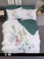 Постільна білизна First choice Sarnia Oil Green полуторна 160х220