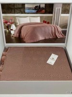 Diamond Sabina pudra вязаный плед 220x240 Турция — изображение 2