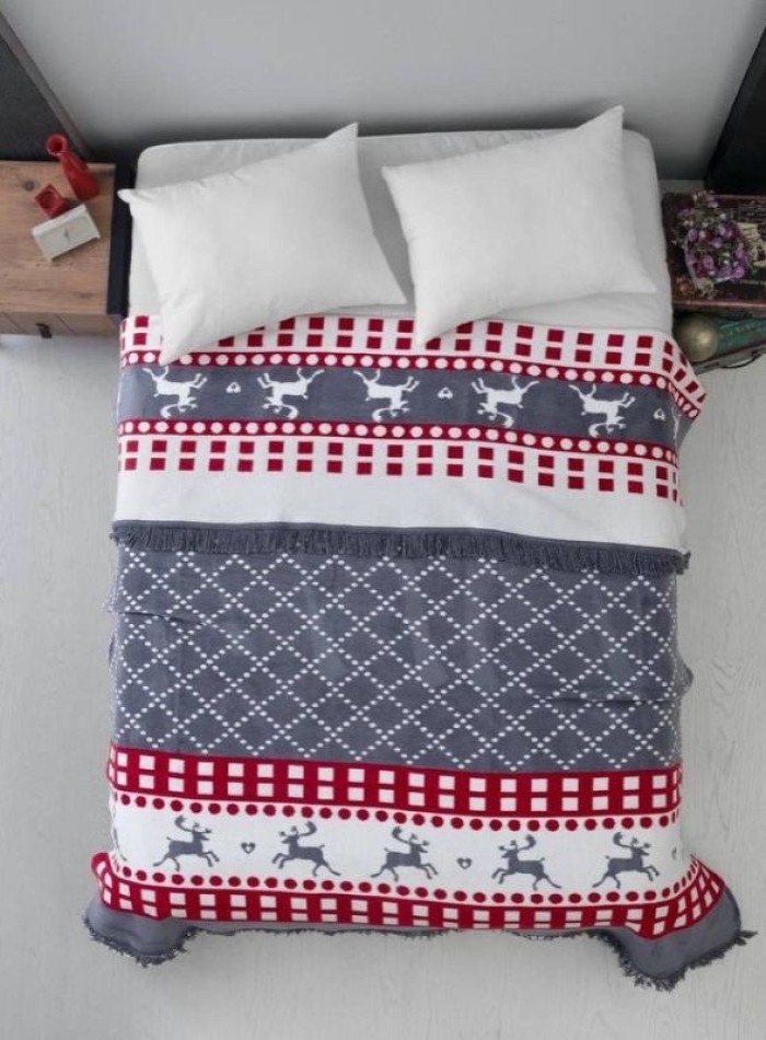 Плед Chrismas бавовняний 200х220 Туреччина - Зображення 7