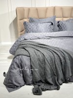 Diamond Mora antracite в'язаний плед 130х170 Туреччина