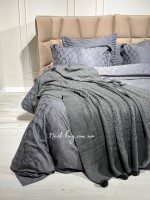 Diamond Mora antracite в'язаний плед 130х170 Туреччина - Зображення 4