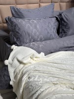 Diamond Mora krem в'язаний плед 130х170 Туреччина - Зображення 4