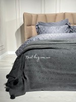 Diamond Sabina antrasit вязаный плед 220x240 Турция