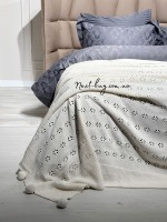 Diamond Sabina ivory в'язаний плед 220х240 Туреччина - Зображення 2