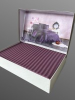 Постільна білизна Diamond Stripe Lilac сатин сімейна 160х220х2 - Зображення 2