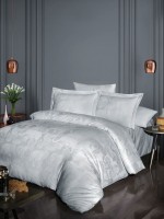 First Choice Doreta Silver постельное белье сатин жаккард евро 200х220