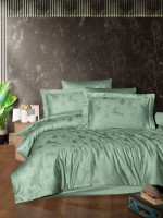 First Choice Midas Crepe Green постільна білизна сатин-жакард сімейний 160х220 (2)