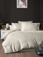 First Choice Stesha Beige постільна білизна сатин-жакард сімейна 160х220 (2)