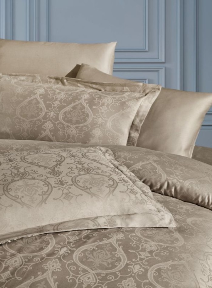 Постільна білизна бамбук First choice Jasmin Almond евро 200х220 - Зображення 2