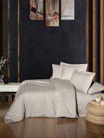 First choice Royce Beige deluxe сатин постельное белье евро 200х220