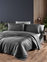 First choice Timeless Anthracite deluxe сатин постельное белье евро 200х220