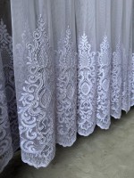 Тюль грек сітка Bridalveil білий Туреччина - Зображення 2