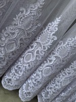 Тюль грек сітка Bridalveil білий Туреччина - Зображення 7