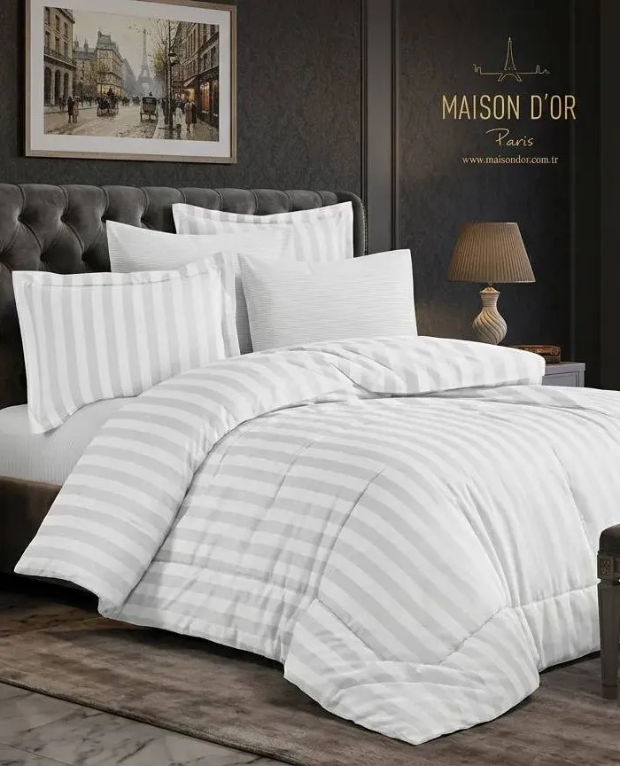Бамбукова постільна білизна Maison D'or Fous Linens Set White 200x220см - Зображення 4