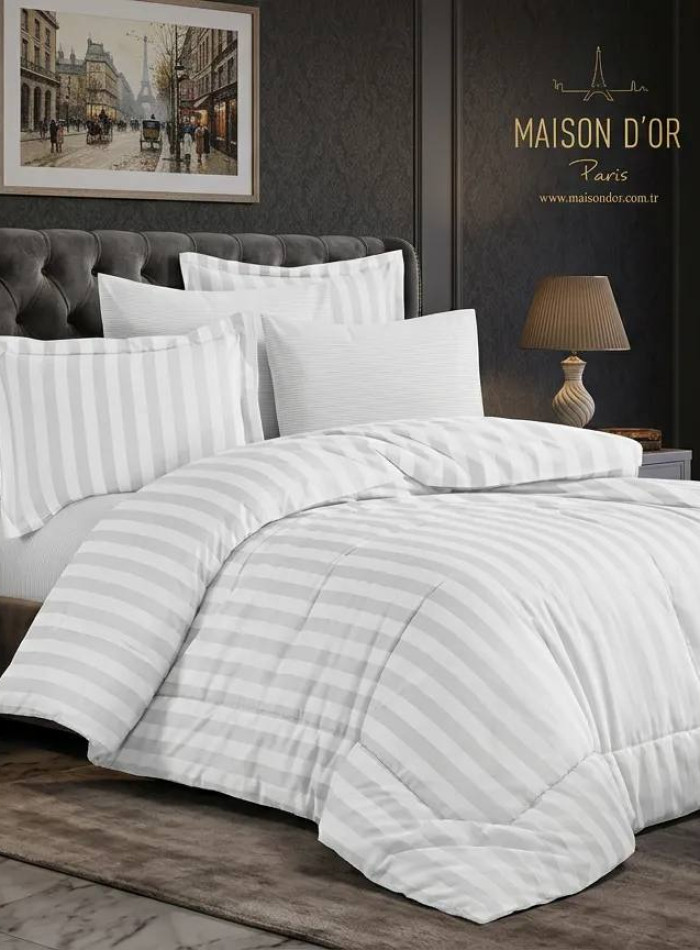 Бамбукова постільна білизна Maison D'or Fous Linens Set White 200x220см - Зображення 4