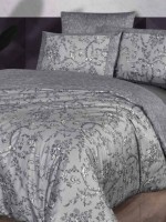 Постільна білизна Dema Grey La Romano premium сатин евро 200х220