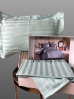 Постельное белье Diamond Linella Mint сатин евро 200х220