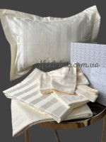 Бамбукова постільна білизна Maison D'or Fous Linens Set Ecru 200x220см
