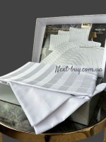 Бамбукова постільна білизна Maison D'or Fous Linens Set White 200x220см - Зображення 2