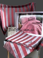 Бамбукова постільна білизна Maison D'or Fous Linens Set grey&bordo 200x220см