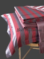 Бамбукова постільна білизна Maison D'or Fous Linens Set grey&bordo 200x220см - Зображення 3