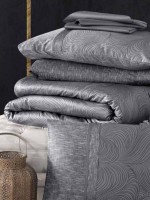 Постільна білизна Nesy Grey La Romano premium сатин евро 200х220 - Зображення 2