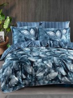 Постільна білизна Rican Blue La Romano premium сатин евро 200х220