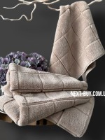 Махровое полотенце для бани Cestepe Kare 70х140 кофейное Турция