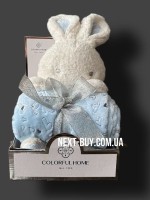 Детский плед с мягкой игрушкой Colorful Bunny 100x80