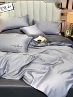 Постельное белье тенсель Crown Dark Light Gray евро 200х220