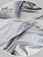 Постельное белье тенсель Crown Dark Light Gray евро 200х220 — изображение 3