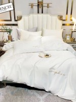 Постельное белье тенсель Crown Elegant White евро 200х220