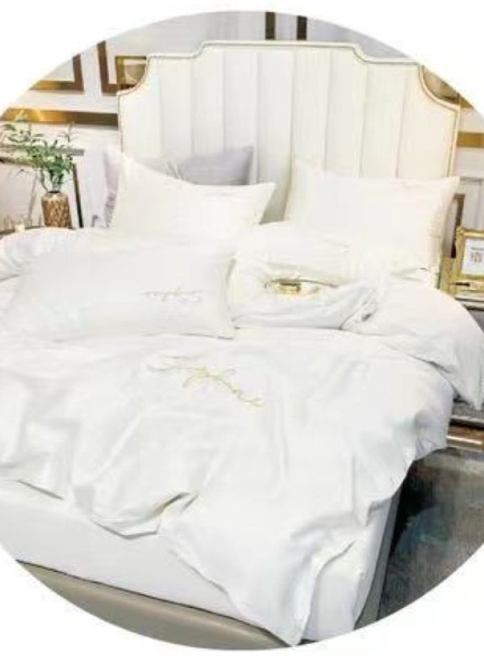 Постельное белье тенсель Crown Elegant White евро 200х220 — изображение 3