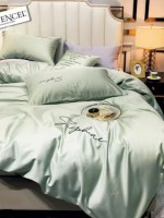 Постільна білизна тенсел Crown Matcha Green евро 200х220