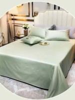 Постільна білизна тенсел Crown Matcha Green евро 200х220 - Зображення 2