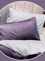 Постільна білизна тенсел Crown Purple Gray евро 200х220 - Зображення 2