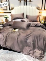 Постельное белье тенсель Crown Silk Coffee евро 200х220