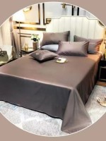 Постельное белье тенсель Crown Silk Coffee евро 200х220 — изображение 2