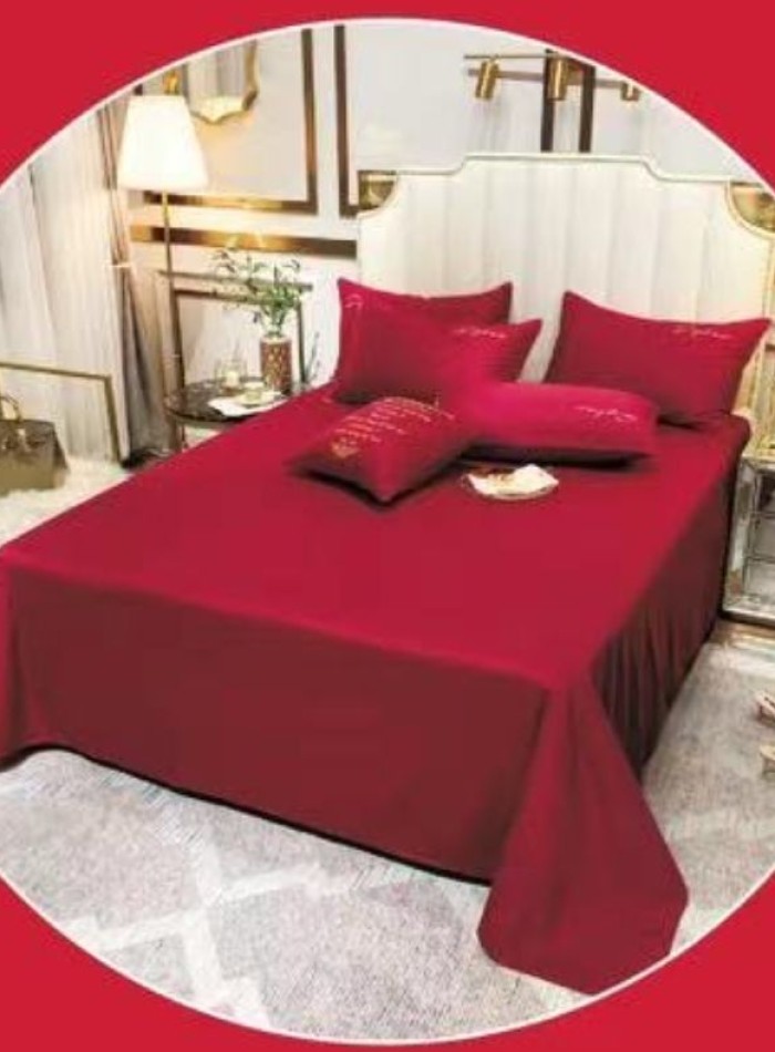 Постільна білизна тенсел Crown Violet Red евро 200х220 - Зображення 2