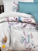 Постільна білизна First choice Sarnia Blue 3D Satin евро 200х220 - Зображення 2