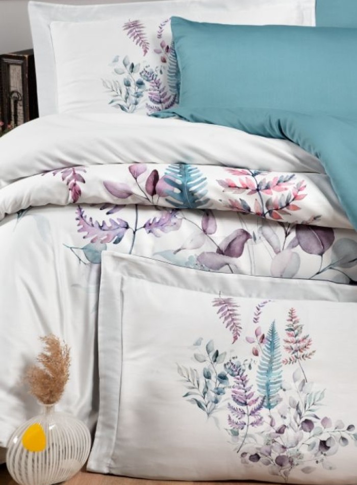 Постільна білизна First choice Sarnia Blue 3D Satin евро 200х220 - Зображення 2