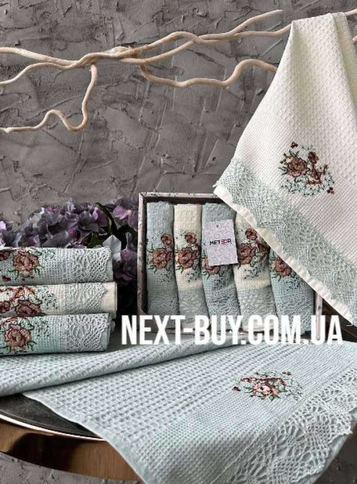 Набір кухонних рушників Meteor blue 5шт. 40х60 см - Зображення 2