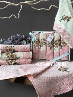 Набор кухонных полотенец Meteor rose 5 шт. 40х60 — изображение 3